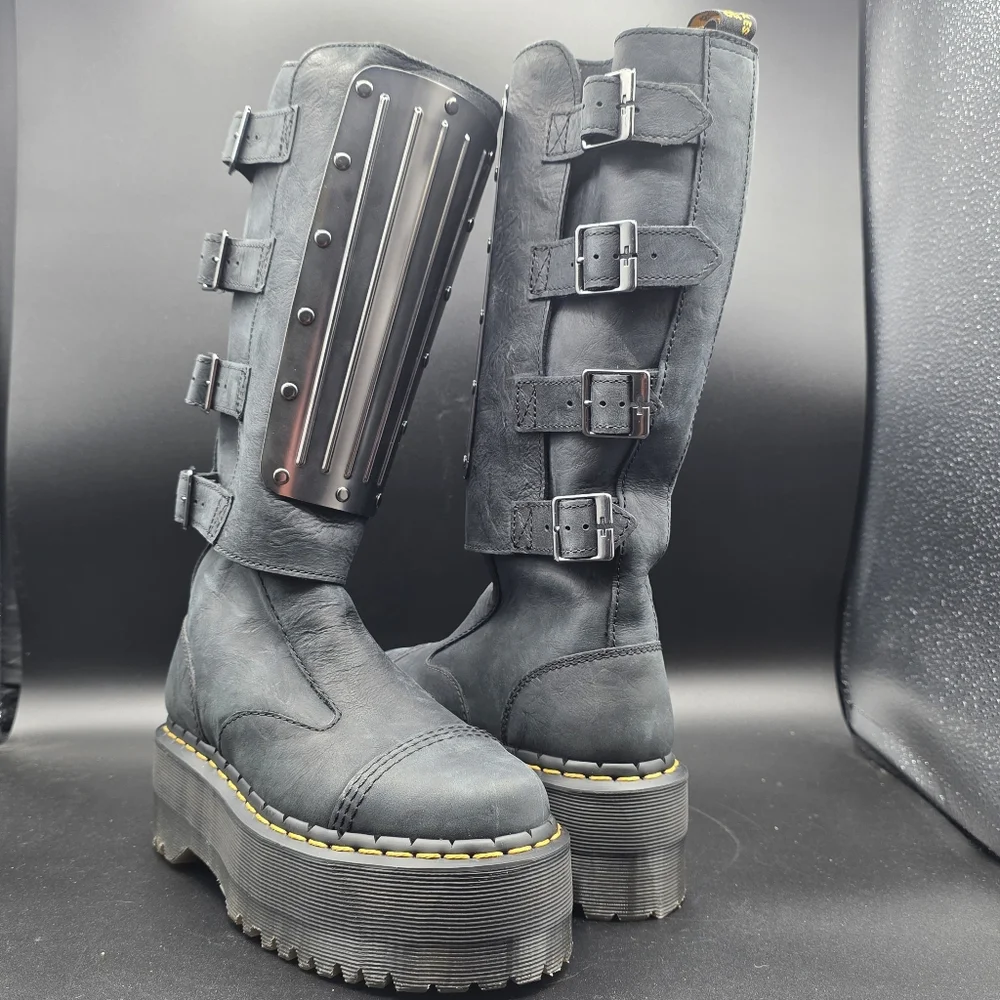 Dr. Martens Jadon Max Boot Hi Buckle Platforms